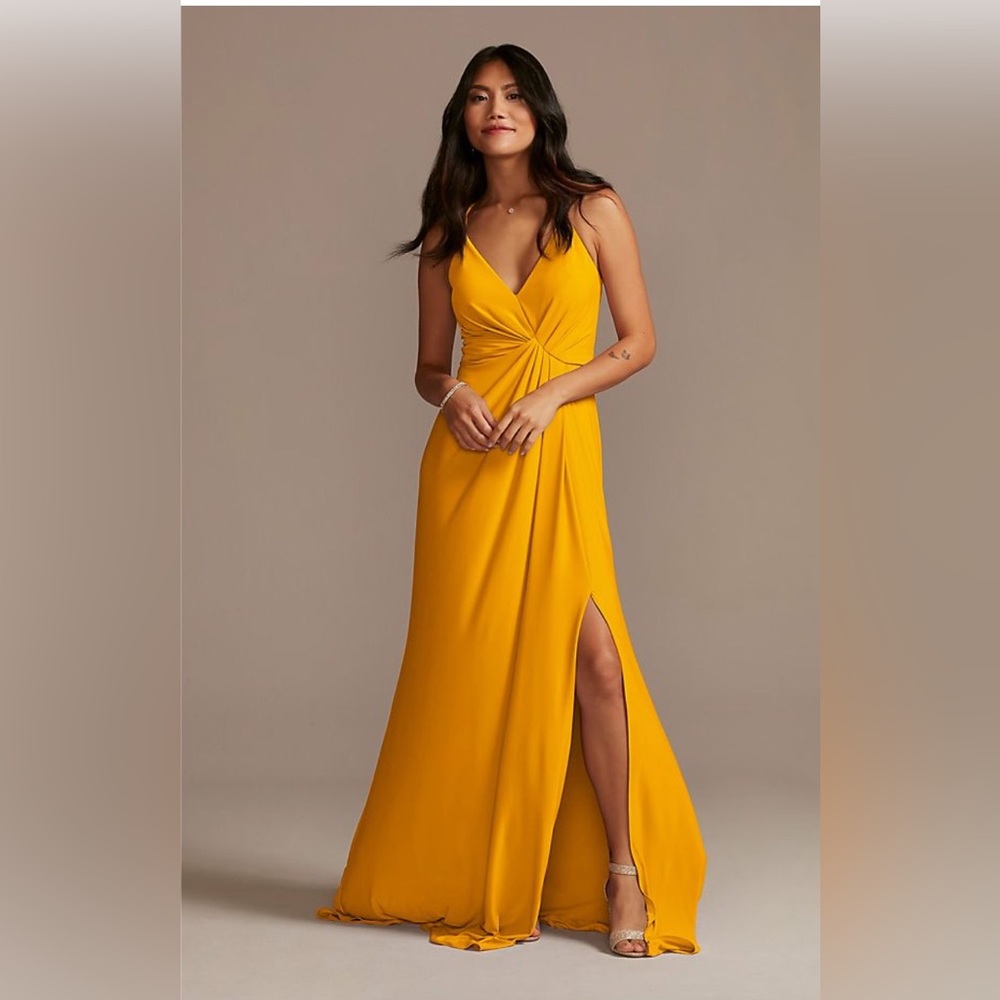 David’s Bridal Marigold Dress Size 4